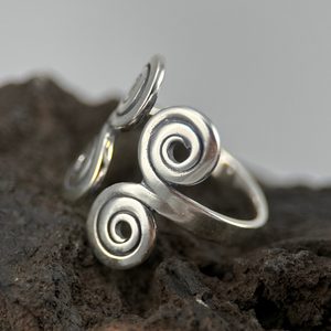 RING with spirals, Baltic, 10th century, silver 925/1000