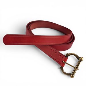 Red Medieval Leather Belt