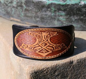 THOR'S HAMMER, LEATHER BRACELET - WRISTBANDS{% if kategorie.adresa_nazvy[0] != zbozi.kategorie.nazev %} - LEATHER PRODUCTS{% endif %}