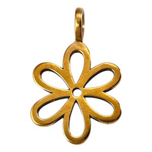 FLOWER, bronze pendant