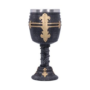 CRUSADER MEDIEVAL KNIGHT CHAINMAIL WINE GOBLET - MUGS, GOBLETS, SCARVES{% if kategorie.adresa_nazvy[0] != zbozi.kategorie.nazev %} - PAGAN DECORATIONS{% endif %}