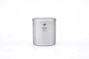 Ti3302 Double-Wall Titanium Mug with Lid KEITH