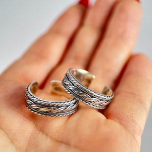 KNOTTED STERLING NORSE RING