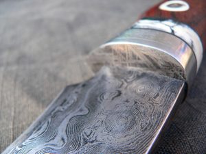 CHRONOS, DAMASCUS STEEL KNIFE WITH METEORITE MUONIONALUSTA - DAMASCUS STEEL KNIVES{% if kategorie.adresa_nazvy[0] != zbozi.kategorie.nazev %} - WEAPONS - SWORDS, AXES, KNIVES{% endif %}