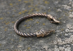 MIDGARDSORMR, Wikinger-Armband, Bronze