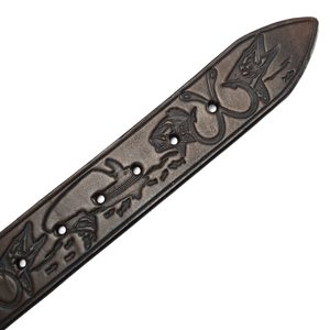 FISHING LEATHER BELT, handmade