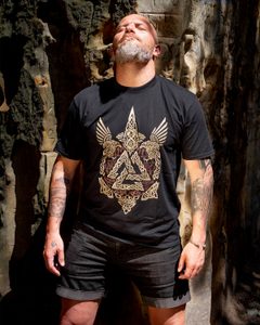 VALKNUT - VIKING MEN'S T-SHIRT COLORED - PAGAN T-SHIRTS NAAV FASHION{% if kategorie.adresa_nazvy[0] != zbozi.kategorie.nazev %} - T-SHIRTS, BOOTS{% endif %}