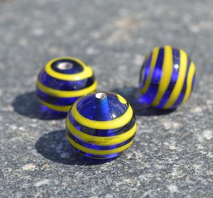 CELTIC HANDMADE GLASS BEAD, museum replica v3