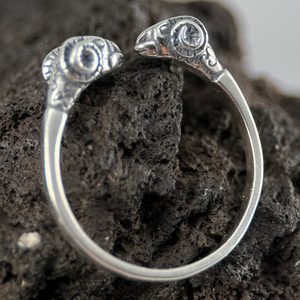 ARIES - RING, Ancient Rome, III century, silver 925/1000