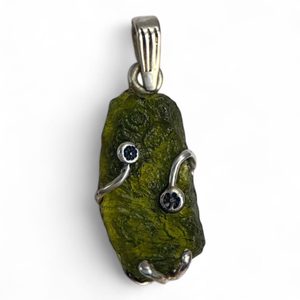 LIBRA, Halskette - Moldavit, Sterlingsilber 925/1000