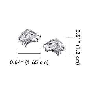 WOLVES SILVER EARRINGS - OHRRINGE{% if kategorie.adresa_nazvy[0] != zbozi.kategorie.nazev %} - SILBER SCHMUCKSTÜCKE{% endif %}