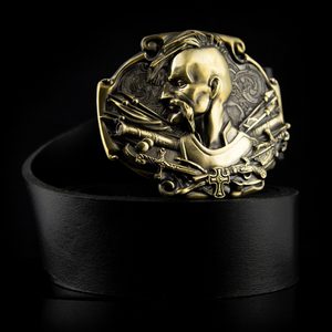 Cossack, belt buckle, brass