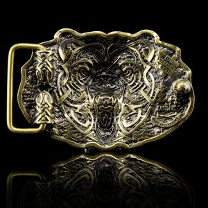Belt buckle, Carpathian bear, brass