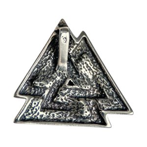VALKNUT, silver viking pendant, Ag 925