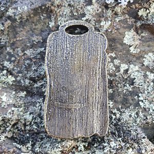 SOWULO - rune pendant, zinc, ant. brass