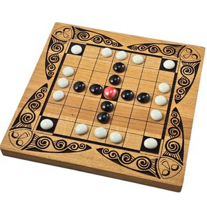 FIDCHELL Celtic board game version BRIAN BORU with oak board, glass