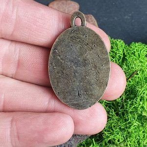 NIGHT MAGIC - MUSHROOMS :), pendant, zinc, old brass