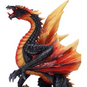 Figurine de dragon Obsidian Inferno, 23,7 cm