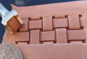 PLAITS, leather stamp