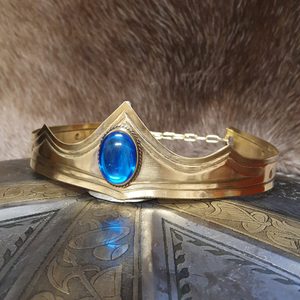 GRACIA - MEDIEVAL GOTHIC CROWN BLUE - DIADEME UND KRONEN{% if kategorie.adresa_nazvy[0] != zbozi.kategorie.nazev %} - SCHUHE, KLEIDUNG{% endif %}