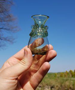 WHITE WOLF, SET OF 6 SHOT GLASSES, SMALL VASES - HISTORICAL GLASS{% if kategorie.adresa_nazvy[0] != zbozi.kategorie.nazev %} - CERAMICS, GLASS{% endif %}