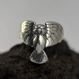 Hibou, bague d'argent