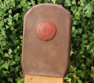VENDEL, folding viking bench with leather