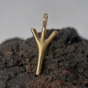 ALGIZ, bronze pendant