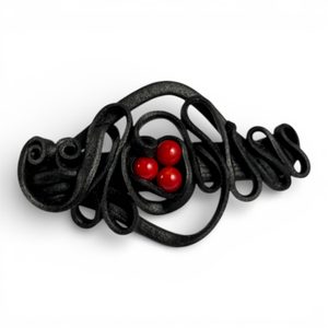 BROCHE À CHEVEUX AVEC CORAUX