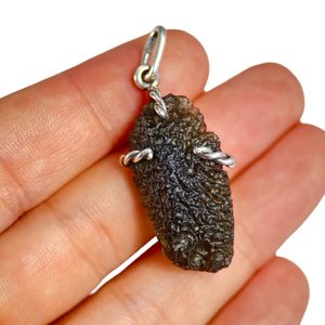 OBSCURA, pendant - Moldavite, silver 925/1000