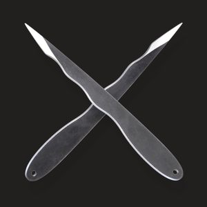 FLAMED BLADE, throwing knife