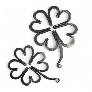 Trèfle à quatre feuilles pour la chance, forgé - grand