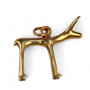 Chien ou Doe celtique, oppdium Stare Hradisko, Moravie, réplique, bronze