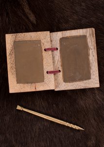 Antikes Schreibset, Wachstafel, Griffel