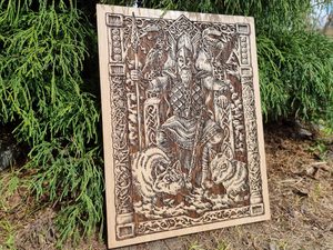 ODIN WALL DECORATION, WOOD 30X40CM - WOODEN STATUES, PLAQUES, BOXES{% if kategorie.adresa_nazvy[0] != zbozi.kategorie.nazev %} - WOOD{% endif %}