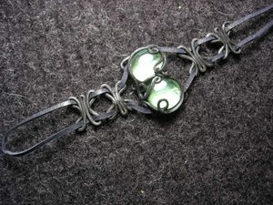 GREEN GLASS necklace
