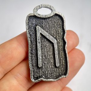 Uruz - Pendentif, Rune, Zinc