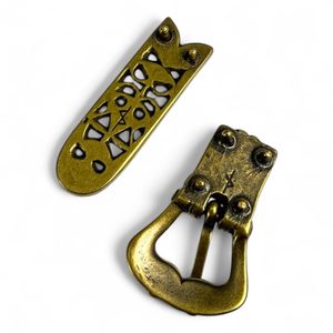 Boucle de ceinture viking et embout de sangle