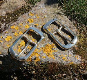 ELEGANT, belt buckle, brass