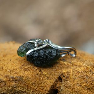 LADA Moldavite Silver Pendant
