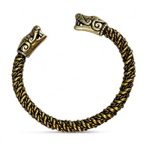 VIKING WOLF, bracelet from Burg, Sweden, bronze