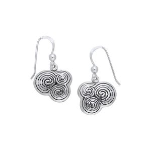 NEWGRANGE TRIPLE SPIRAL, SILVER EARRINGS, AG 925 - BOUCLES D'OREILLES - BIJOUX HISTORIQUE{% if kategorie.adresa_nazvy[0] != zbozi.kategorie.nazev %} - BIJOUX EN ARGENT{% endif %}