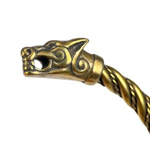 FENRIR, Wikingerwolf, Armband, Messing