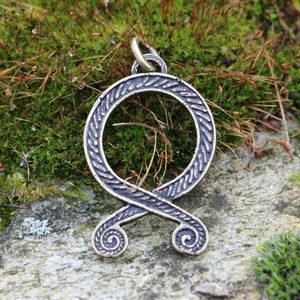 TROLL CROSS Viking Pendentif, zinc laiton antique