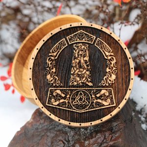 MJÖLNIR, VIKING  OAK BOX FOR JEWELRY, BRACELETS - CORDS, BOXES, CHAINS{% if kategorie.adresa_nazvy[0] != zbozi.kategorie.nazev %} - JEWELLERY - BRONZE, ZINC{% endif %}