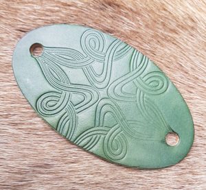 ERIN, LEATHER HAIR CLIP, GREEN - HAIR CLIPS, ACCESSORIES, JEWELLERY{% if kategorie.adresa_nazvy[0] != zbozi.kategorie.nazev %} - LEATHER PRODUCTS{% endif %}