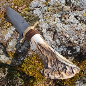 Couteau forgé Bowie Forbes avec fourreau