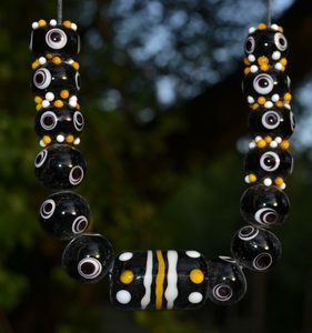 CELTIC NECKLACE FROM GLASS BEADS, replica, Italy