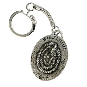 Drakkaria keychain, zinc antique silver