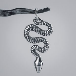 SERPENT - set boucles d'oreilles et pendentif en argent